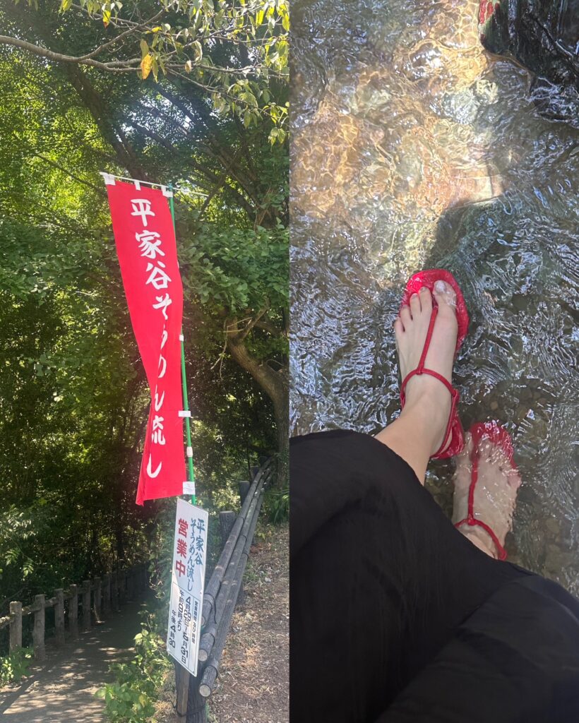 そうめん流し!!!